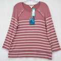 Stitch Fix Top Medium Petite Market & Spruce Pink Brushed Knit Womens New NWT