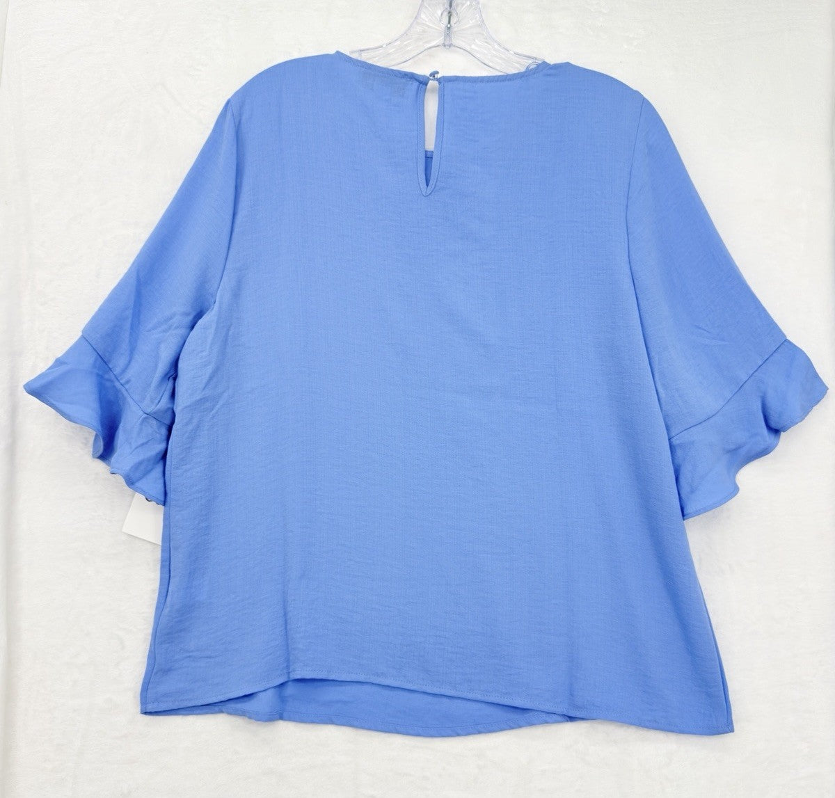 Cece Top Medium Short Sleeve Blue Blouse Womens