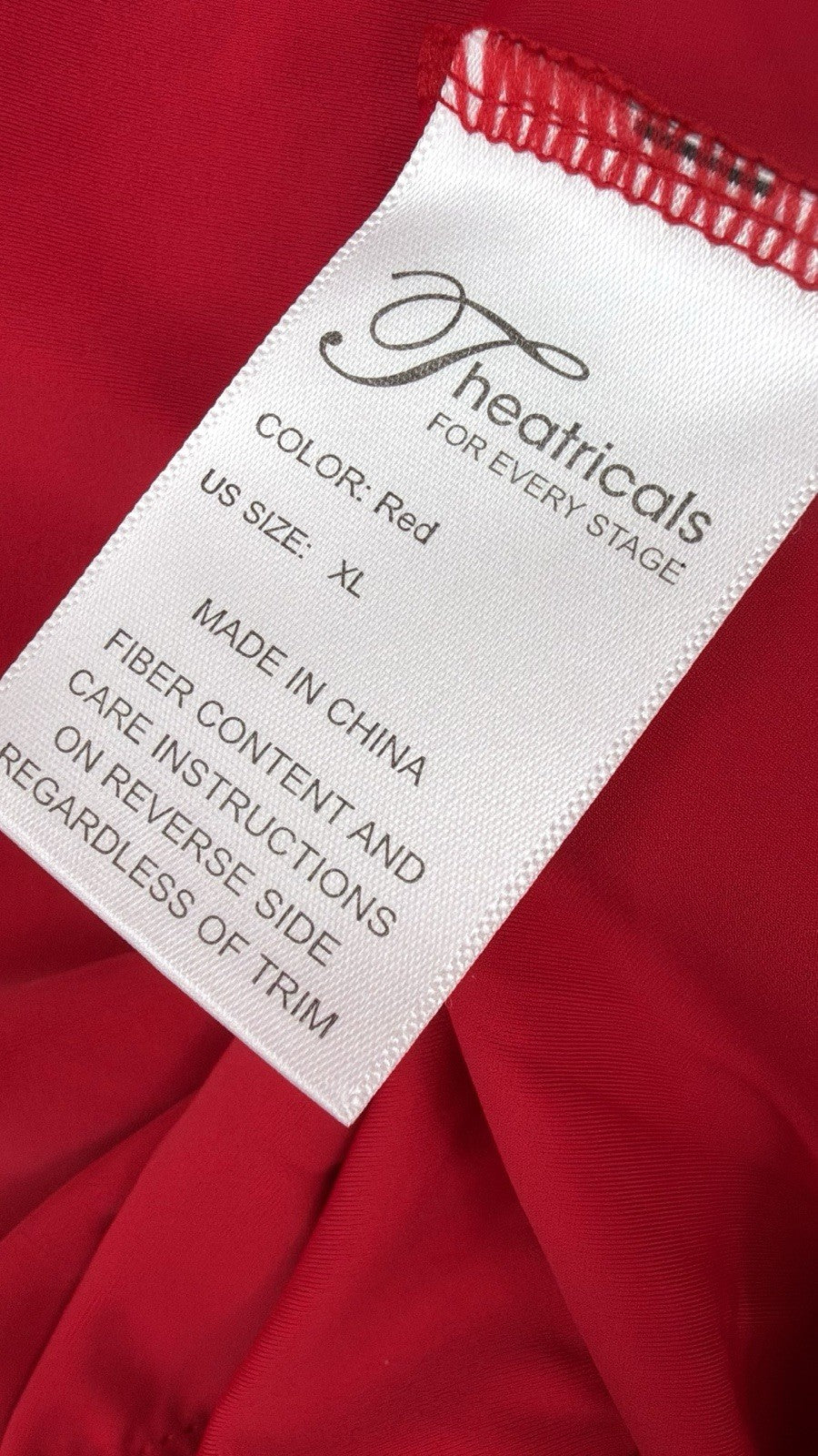 Theatricals Leotard XL Womens Red Long Sleeve Dance Dancewear New NWT