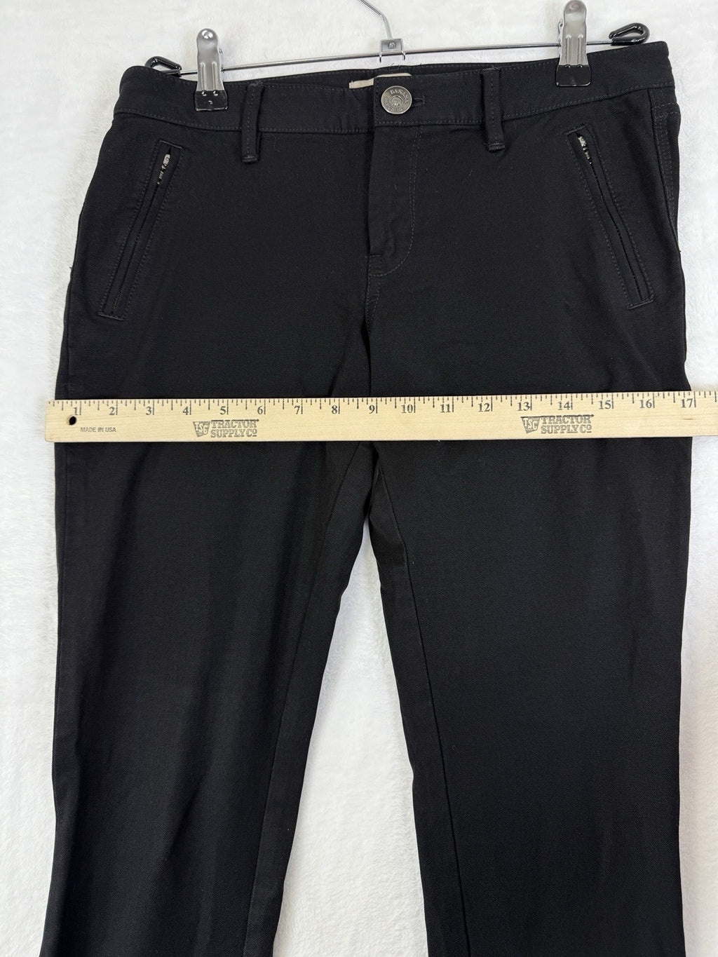 Banana Republic Sloan Pants 2 Womens Black Zip Ankle