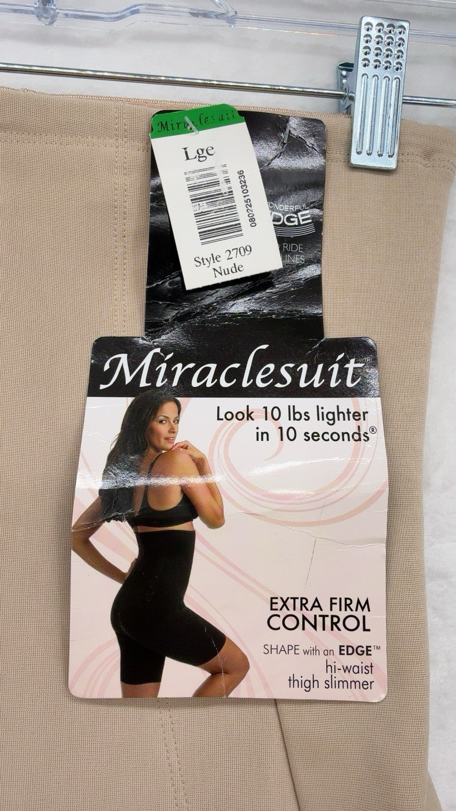 Miraclesuit Shapewear Large 2709 Extra Firm High Waist Thigh Slimmer Beige New