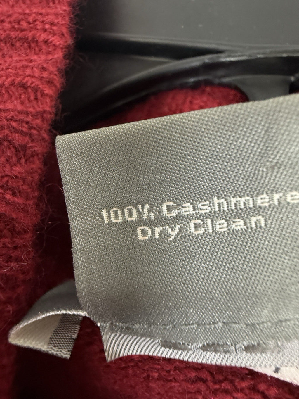 Ann Taylor Cashmere Turtleneck Sweater Large Petite Red Women LP 100% Cashmere