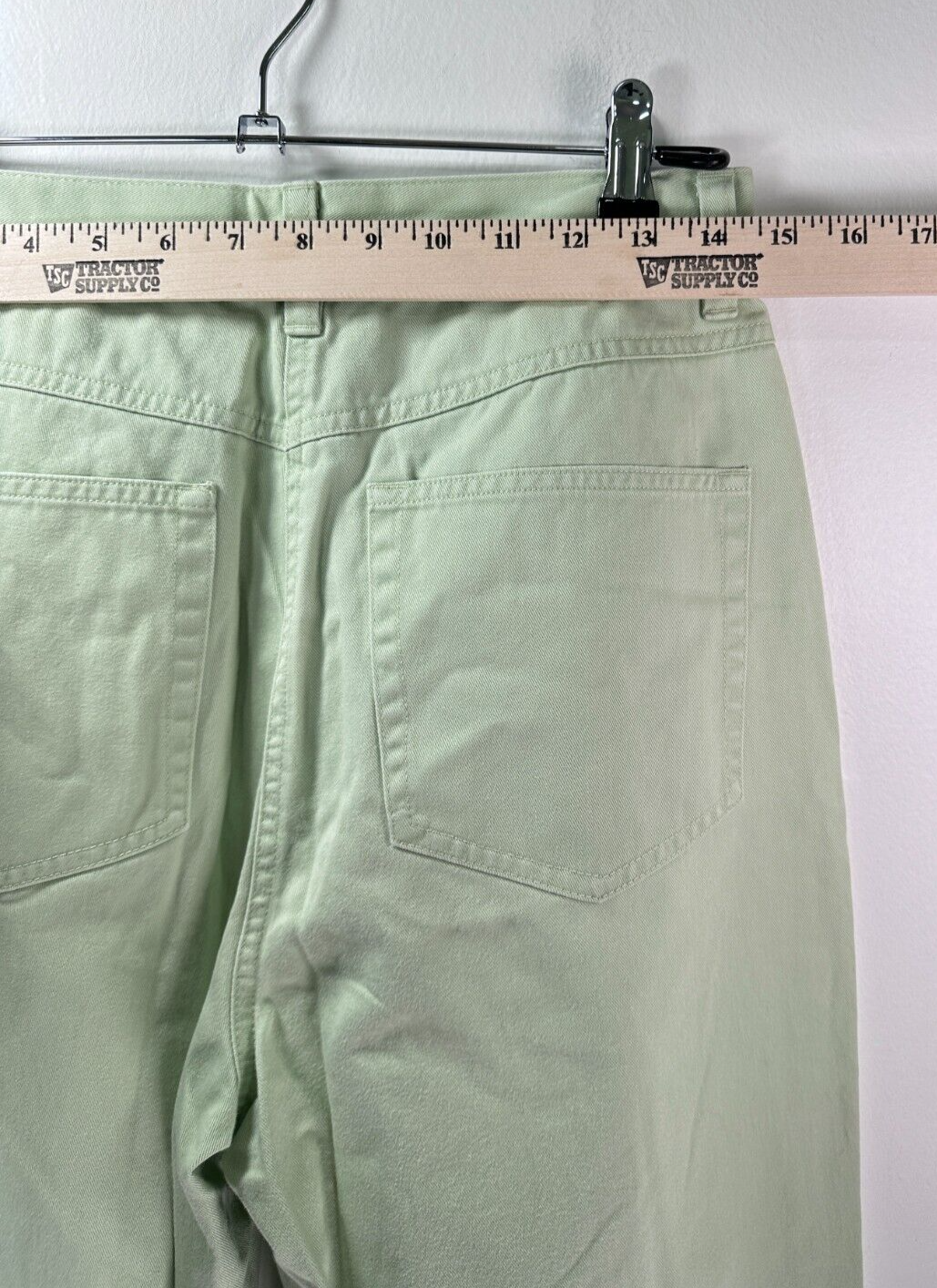 LL Bean Jeans 10 Womens Light Sherbert Green 5 Pocket Denim 100% Cotton