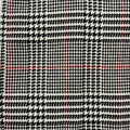 Talbots Skirt Size 12 Houndstooth Plaid Wool Blend Black Red Pencil A Line