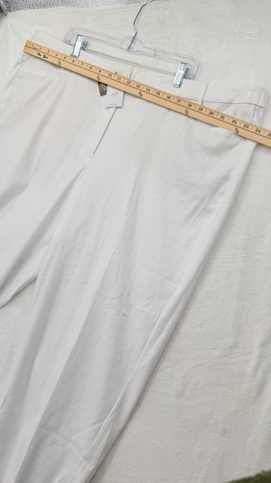 J Jill Linen Stretch White 4X Pants Plus Size Women *Read New NWT