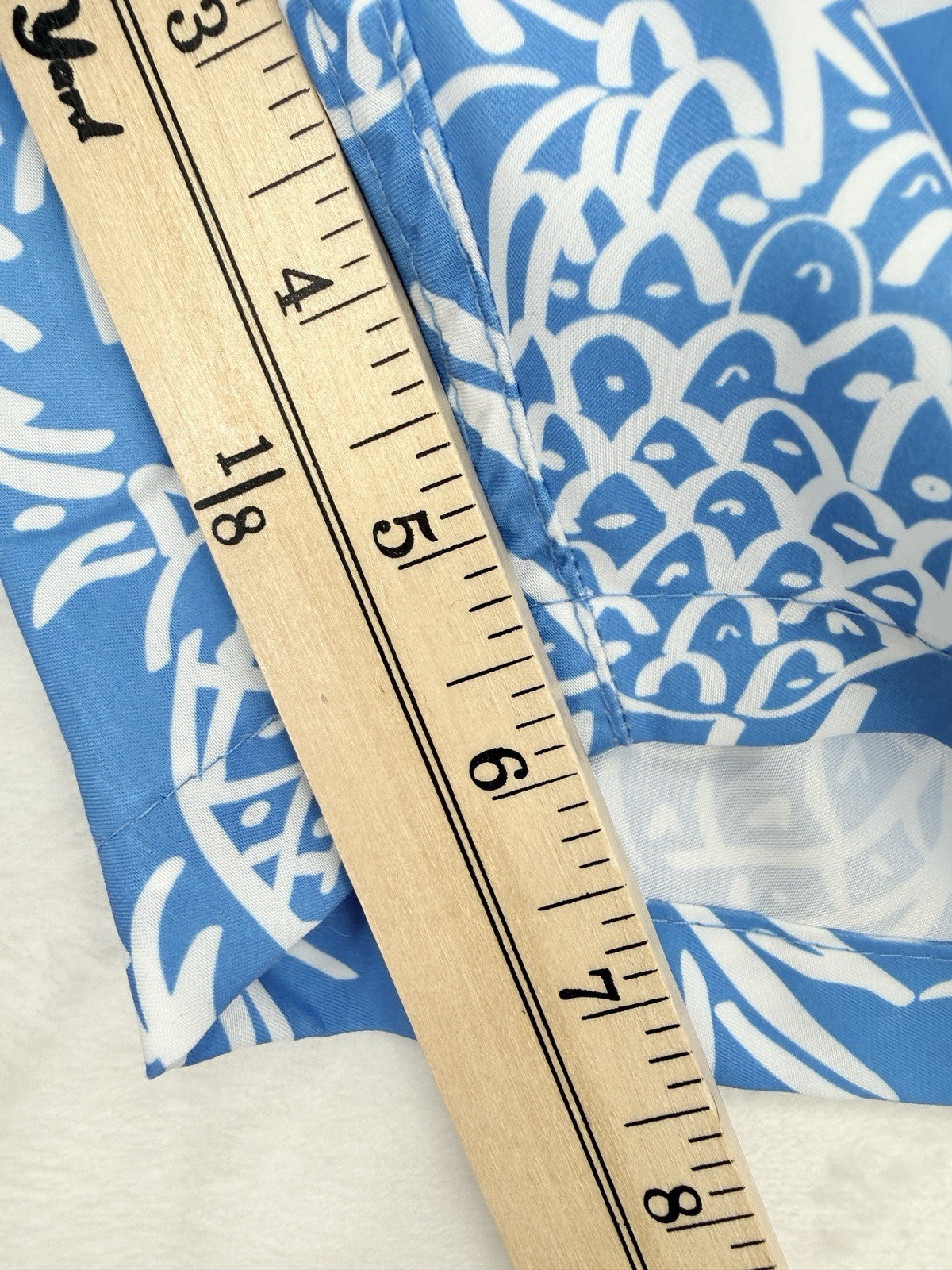 Blue Wave Swim Trunks XXL Mens Blue Pineapple Swimsuit Mesh Lined 6” New NWT