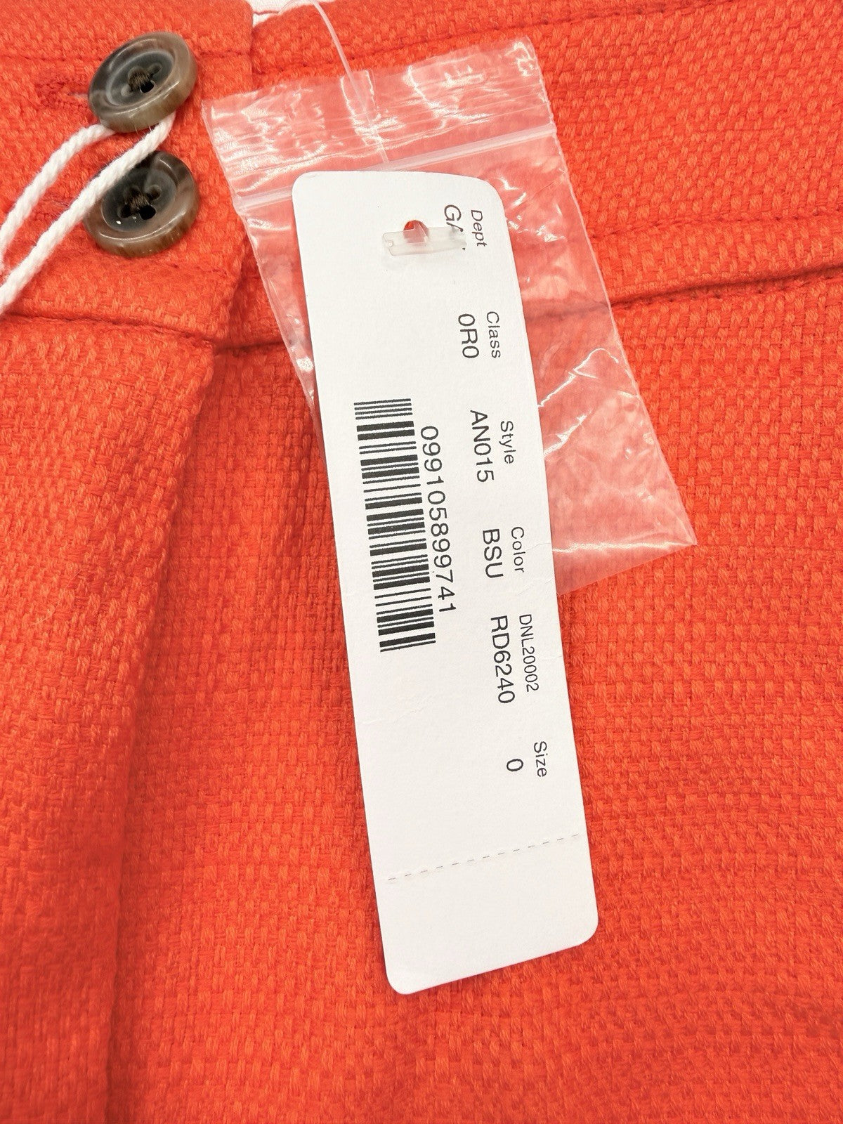 J Crew High Waisted Kickout Crop Pants Grasscloth Orange Red Womens New NWT