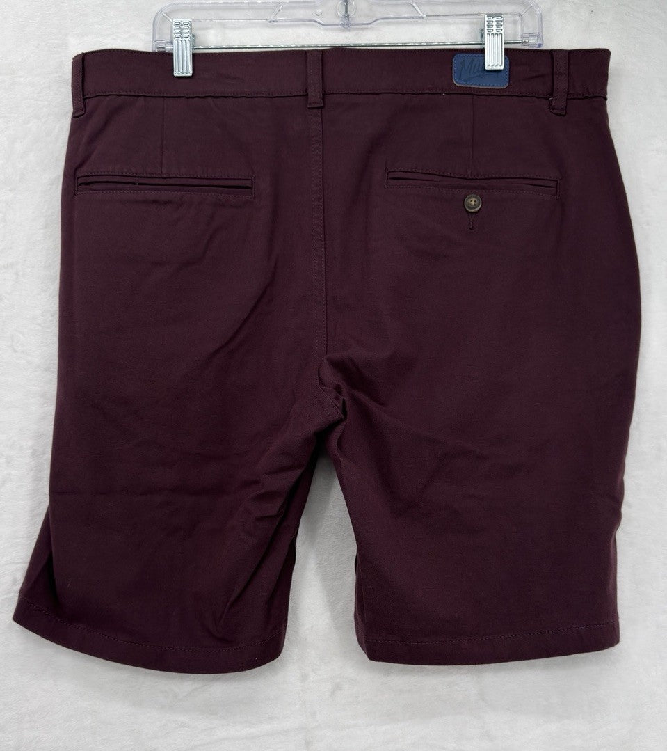 Mugsy Shorts 36 Ports 9” Maroon Chino Mens