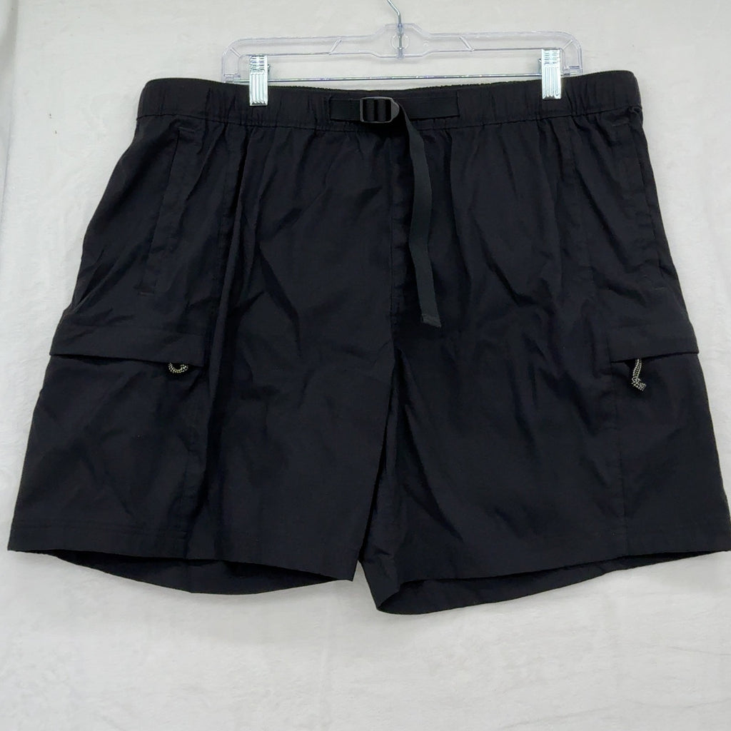 The North Face Class V Cargo Shorts XXL Mens Black Hiking Nylon Stretch 8”