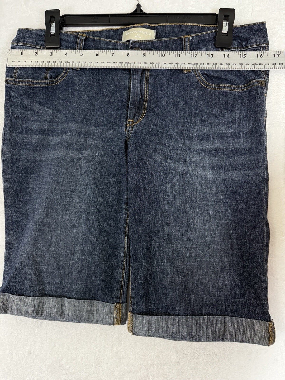 Banana Republic Denim Shorts 10 30 Womens Bermuda Jean Stretch