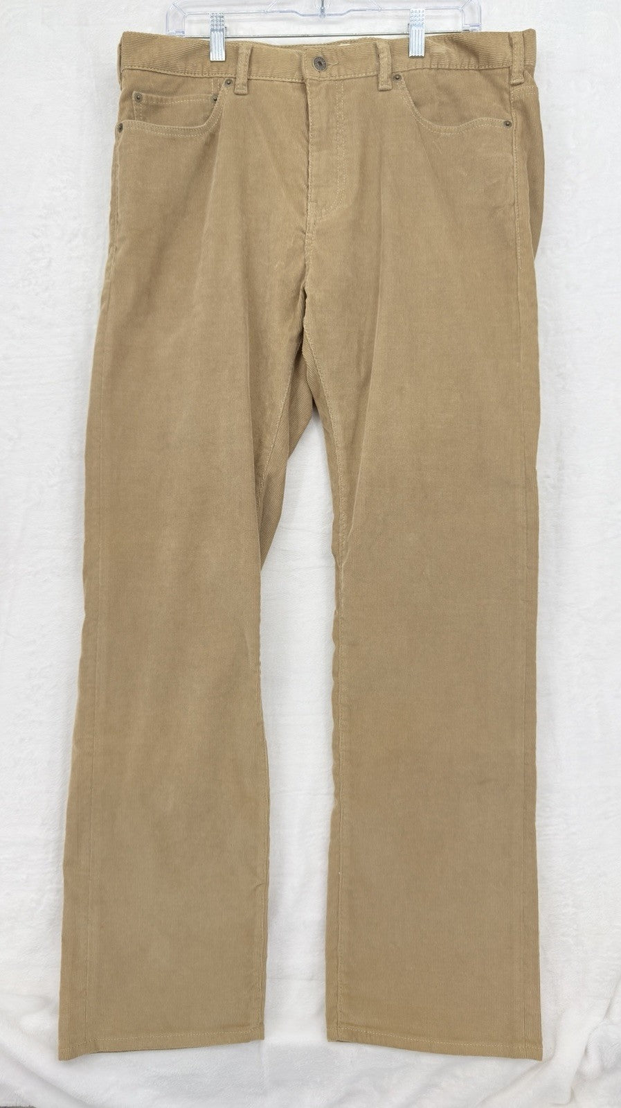 Dockers Pacific Collection Corduroy Pants 36x32 Straight Leg Fit Mens Beige New