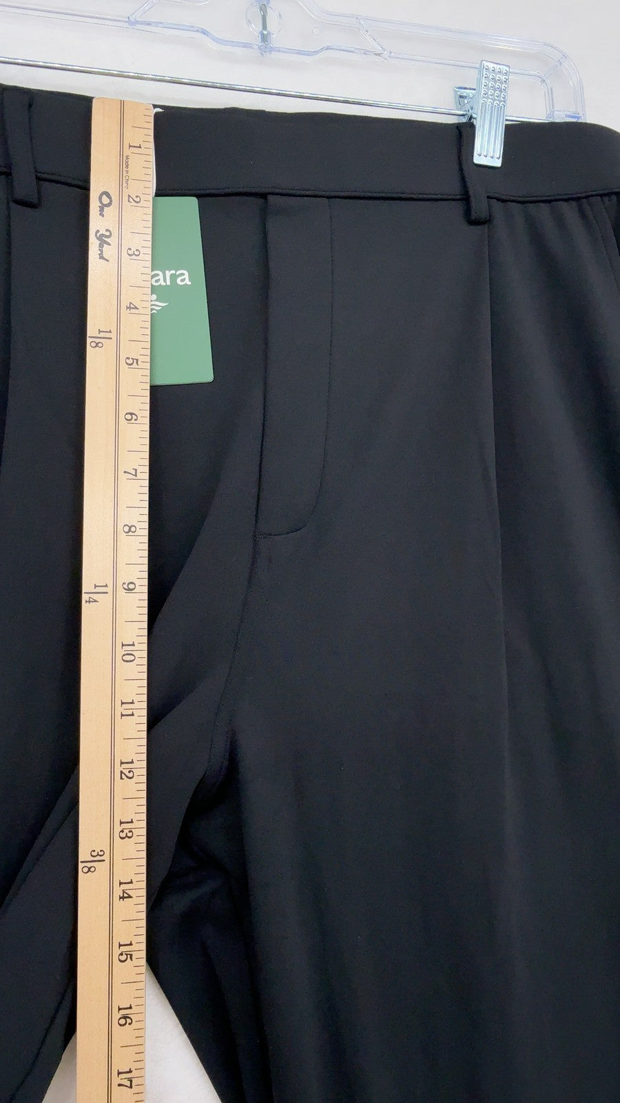 Halara Wide Leg Pants XL Petite Women Black Flex Day Stretch Pleated New NWT