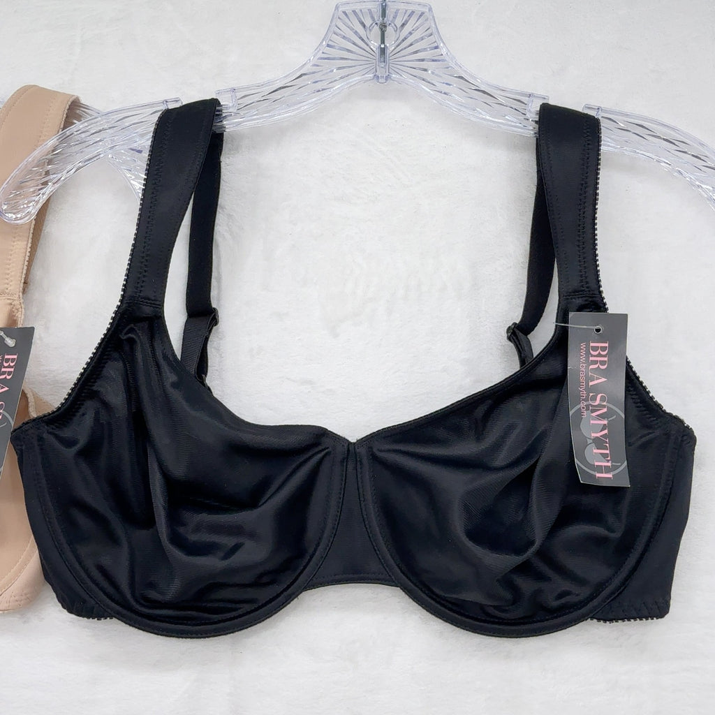 Bra Smyth 38D Manhattan Minimizer Black Beige Underwire BraSmyth New NWT