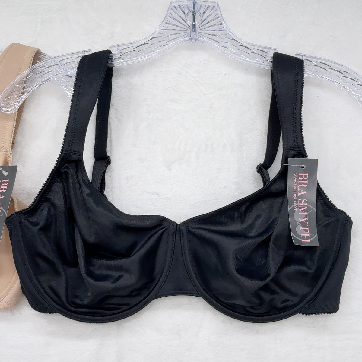 Bra Smyth 38D Manhattan Minimizer Black Beige Underwire BraSmyth New NWT