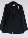Old Navy Blazer Women Large Black Jacket Classic Stretch New NWT