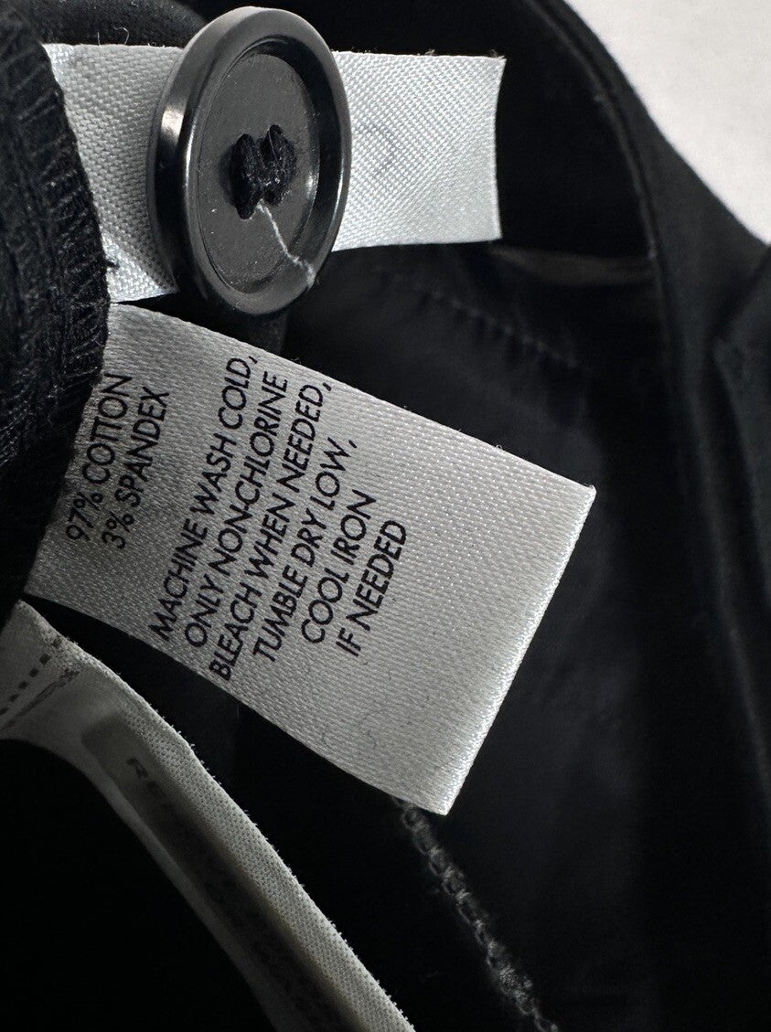 Ann Taylor Marisa Crop Pants Size 10 Black Button Tab Womens