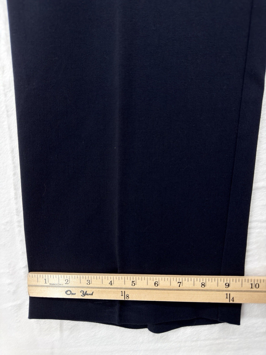 Briggs New York Pants 14 Short Navy Blue Straight Leg Womens 14S