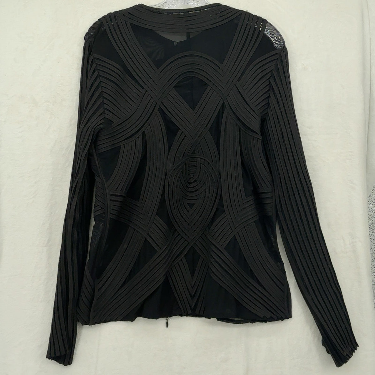 Obstinee Jacket 14 Womens Black Vintage Sheer Whimsigoth Gothic Chic