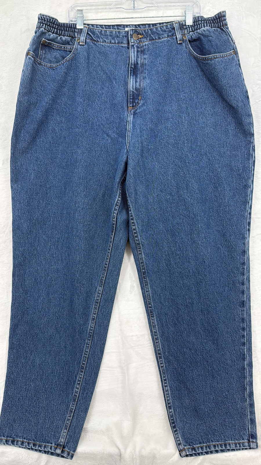 L.L.Bean Original Fit Relaxed Jeans 22W Regular Womens Blue relaxed fit 5-pocket