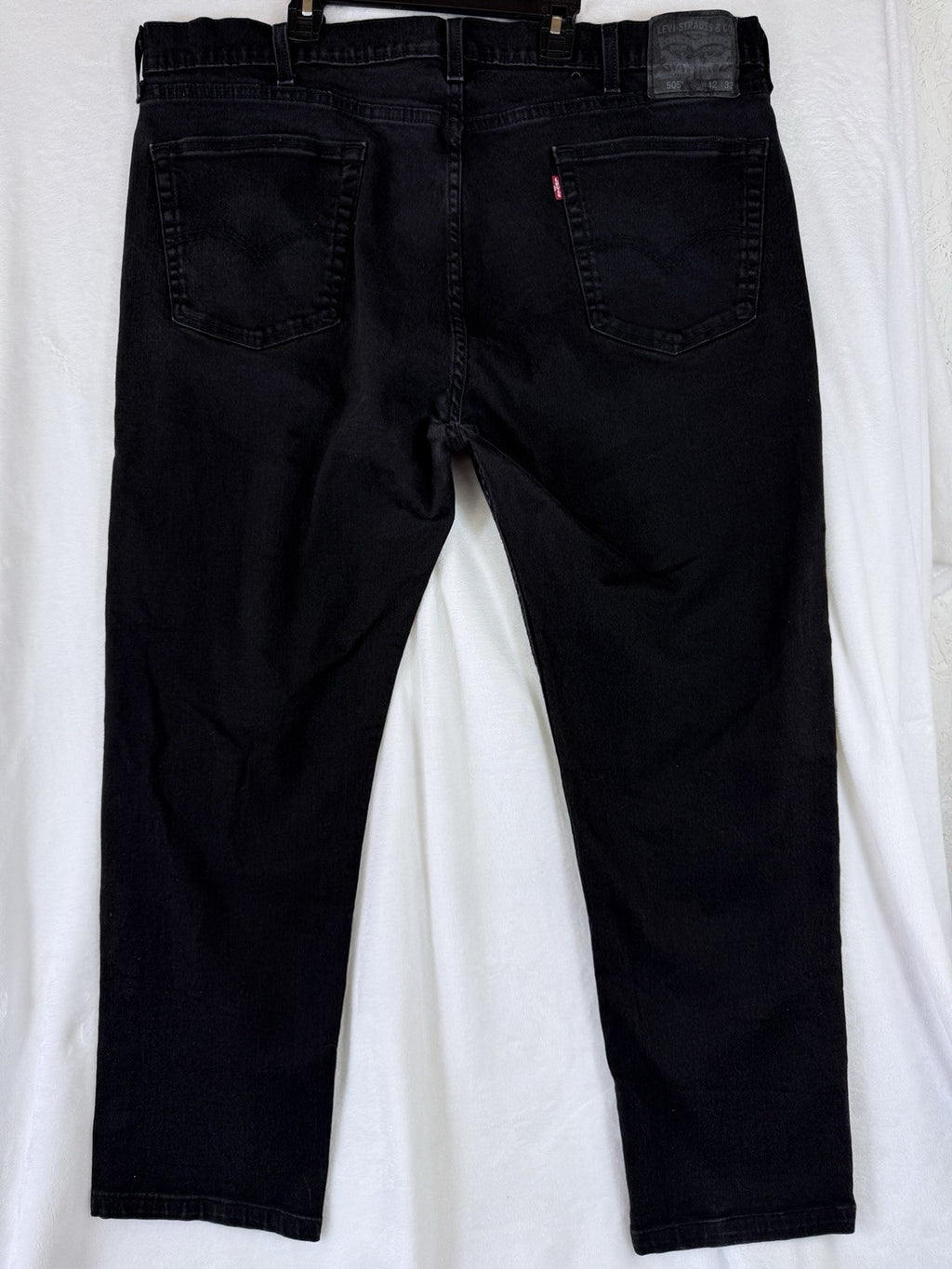 Levis 505 42x32 Mens Jeans Black Levi ‘s Regular Fit