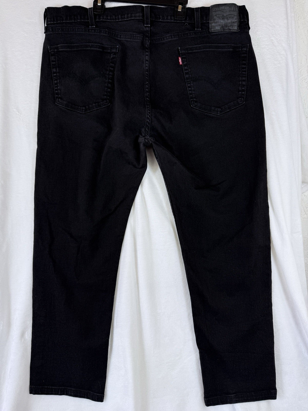 Levis 505 42x32 Mens Jeans Black Levi ‘s Regular Fit