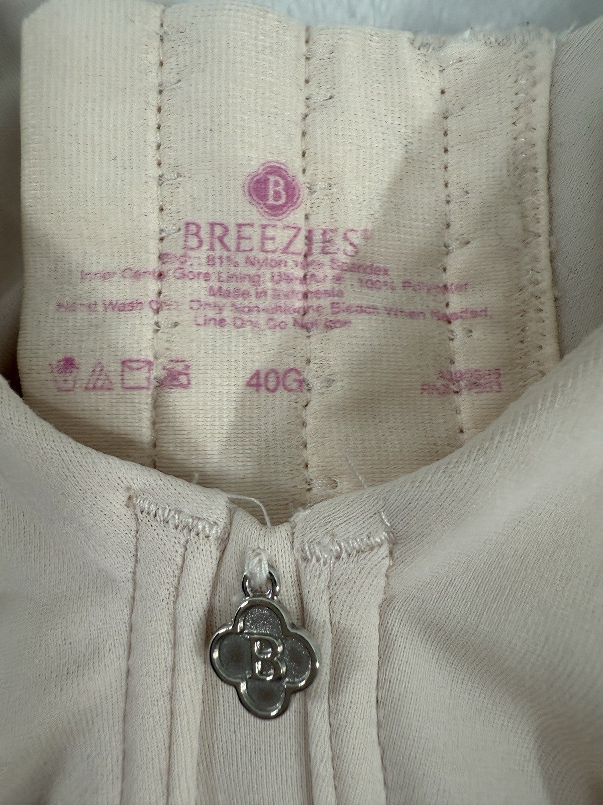 Breezies Bra 40G Comfort Breeze Seamless Underwire Pink A390385 Womens