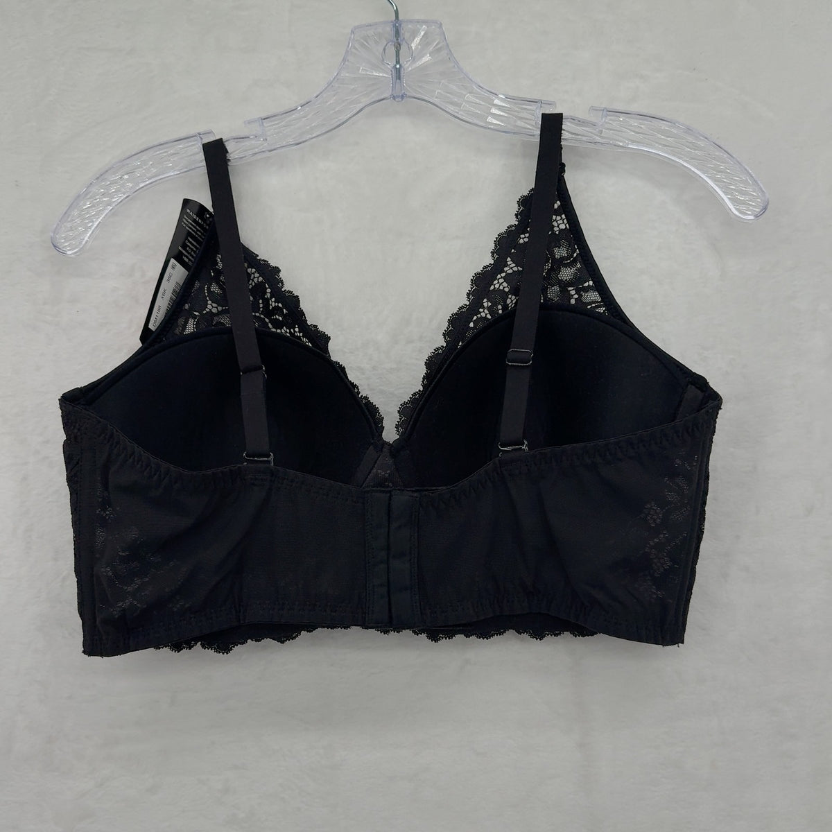 Maidenform Wireless Bra 38C Womens Black Lace Convertible Halter M1188 New NWT