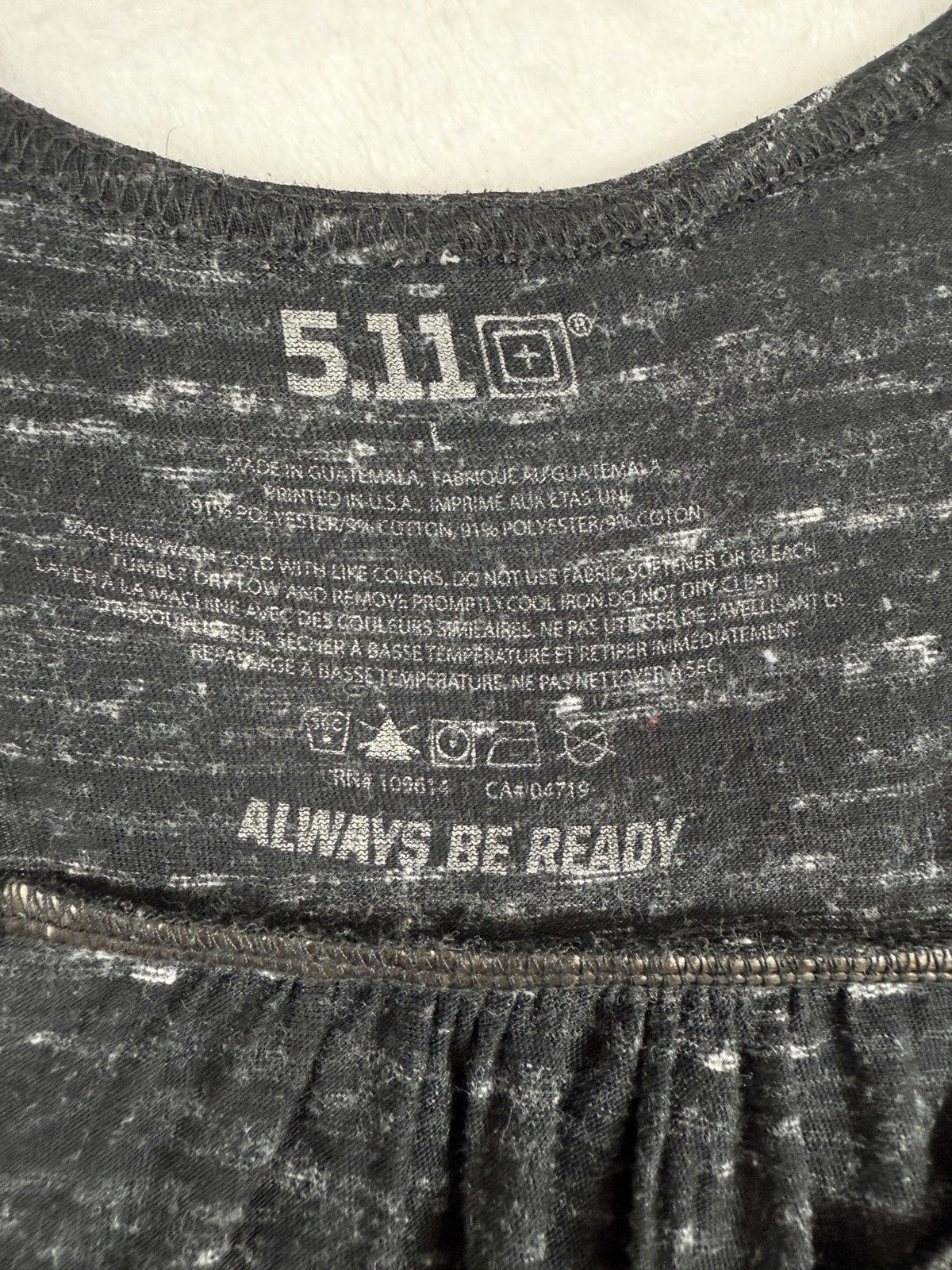 5.11 Tactical Top Womens Large Gray Snake Sleeveless Don’t Tread On Me