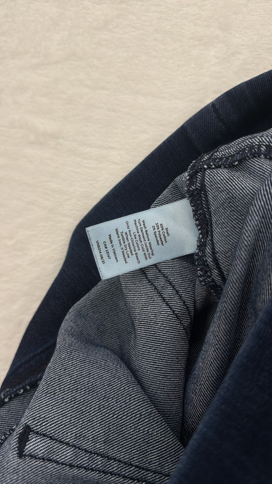 Talbots Pull On Jegging Jeans 10 Womens Dark Blue Stretch Denim