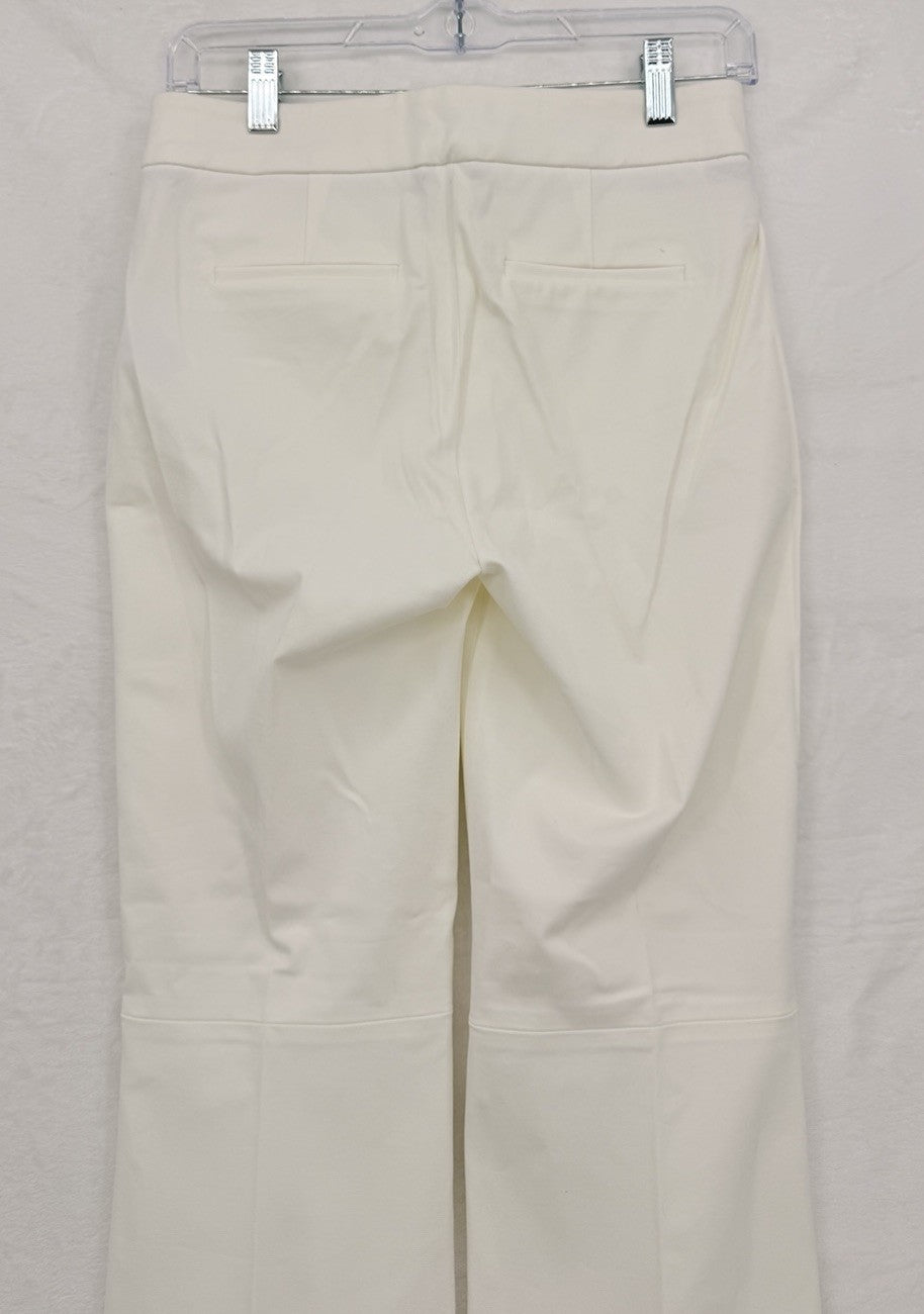 J Crew Hayden Kickout Crop Pants 0 Womens Bi-Stretch Cotton Ivory New NWT