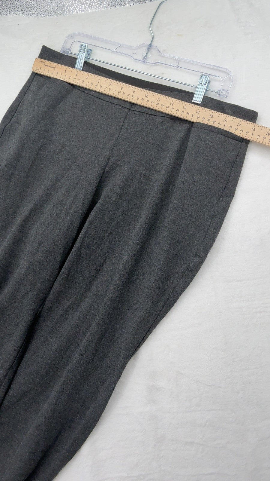 Lane Bryant Bootcut Ponte Pants 14 16 Womens Charcoal Gray Side Zip Boot Cut