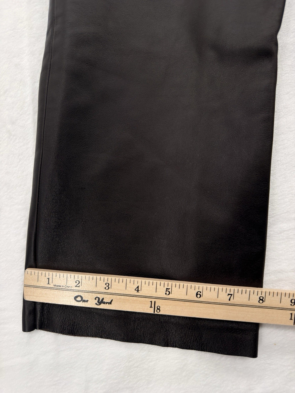 Classiques Entier Leather Pants 6 Petite Womens Brown Lined Straight Leg 6P