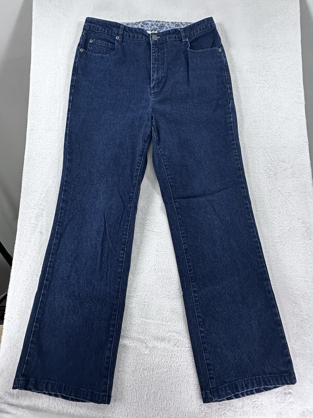 Appleseeds Jeans 12 Boot Cut Womens Dark Blue Denim Stretch