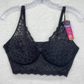 Maidenform Wireless Bra 38C Womens Black Lace Convertible Halter M1188 New NWT