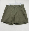 The North Face Hiking Shorts 14 Womens Olive Green Utility Nylon 6”