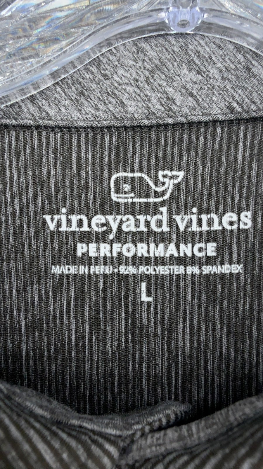 Vineyard Vines Performance Polo Shirt Cornell Logo Mens Large Brown Gray