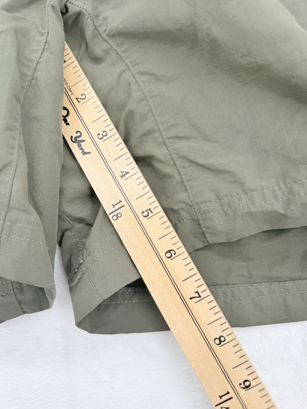 The North Face Hiking Shorts 14 Womens Olive Green Utility Nylon 6”