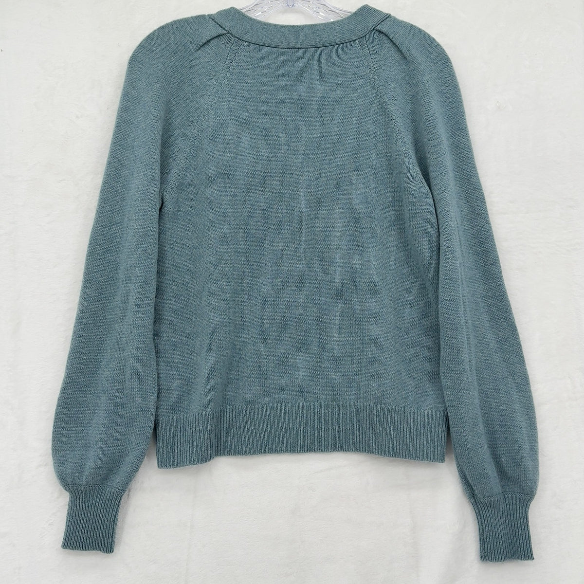 Lilla P Sweater Medium Womens Blue Cashmere Blend Merino Wool New NWT