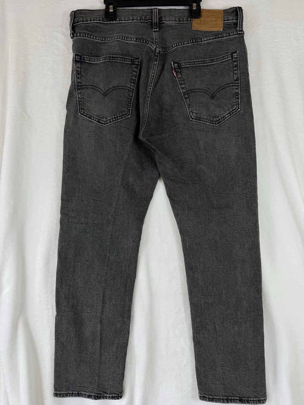 Levis 502 Taper Fit Jeans 34x30 Men’s Stretch Black Gray Levi’s