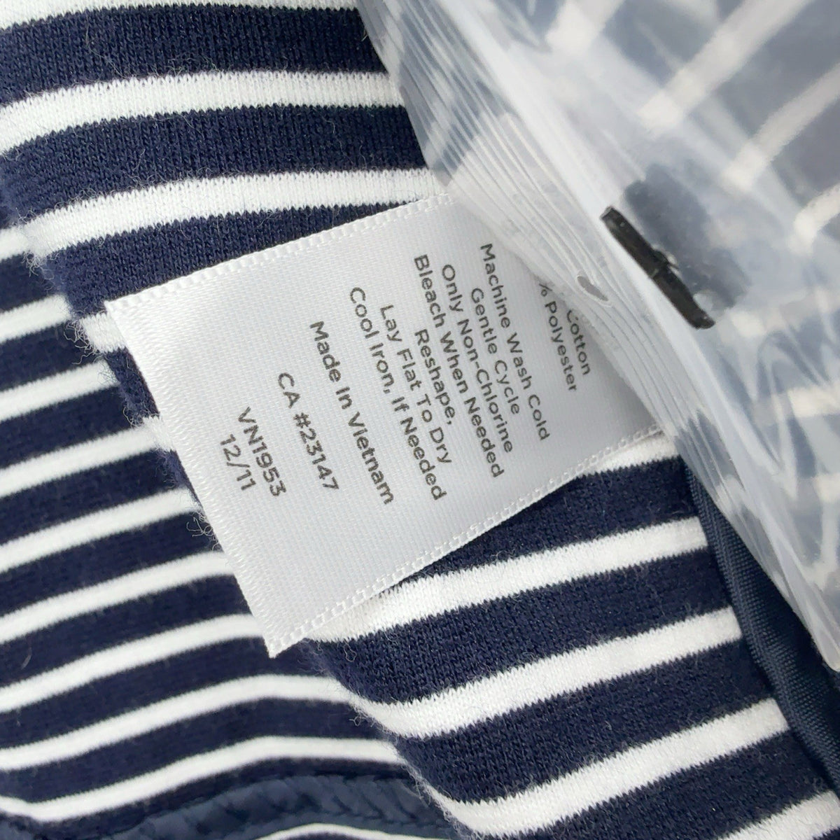 Talbots 3X Blazer Jacket Knit Navy Blue White Striped Plus Size Womens