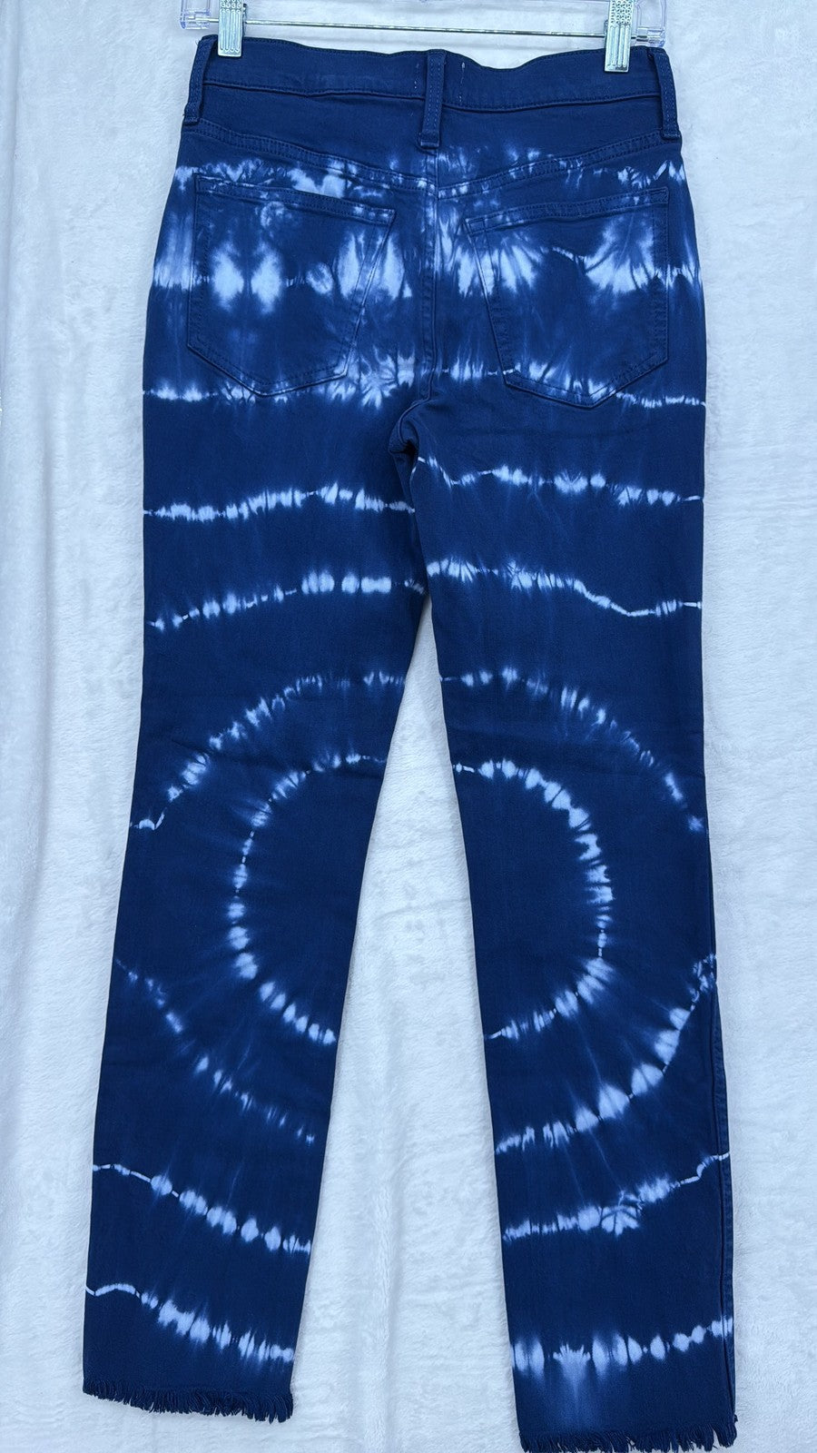 J Crew Vintage Straight Jeans 24 Womens Blue 10” Denim Raw Hem New NWT