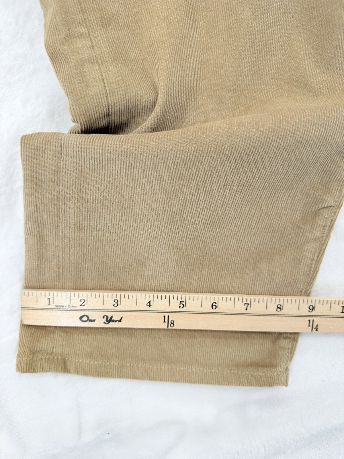 Dockers Pacific Collection Corduroy Pants 36x32 Straight Leg Fit Mens Beige New