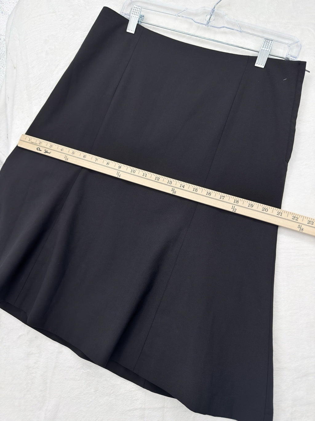 Vintage Gap Skirt 8 Y2K Black Fit Flare Wool Stretch Pencil Womens