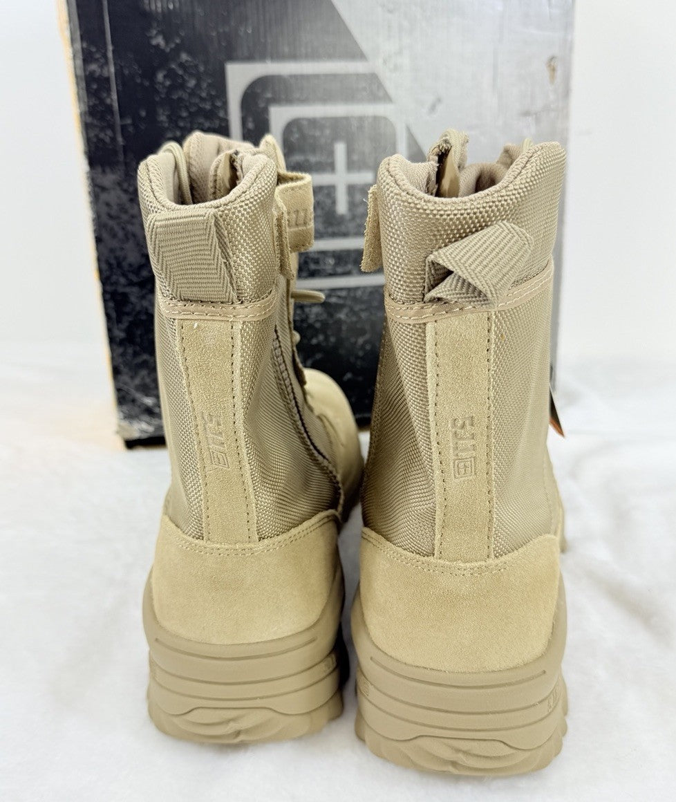 5.11 Tactical Boots 14 Mens Speed 3.0 8” Desert Side Zip ASTM Tan New