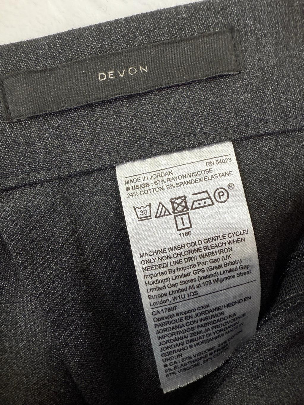 Banana Republic Devon Pants 6 Long Charcoal Gray Women 6L Side Zip