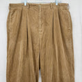 Polo Ralph Lauren Andrew Corduroy Pants 42x32 Mens Tan Beige Pleated