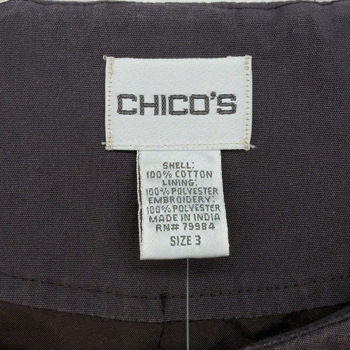 Chicos Size 3 Jacket Subtle Garden Giovanna XL Womens Full Zip Embroidered New M