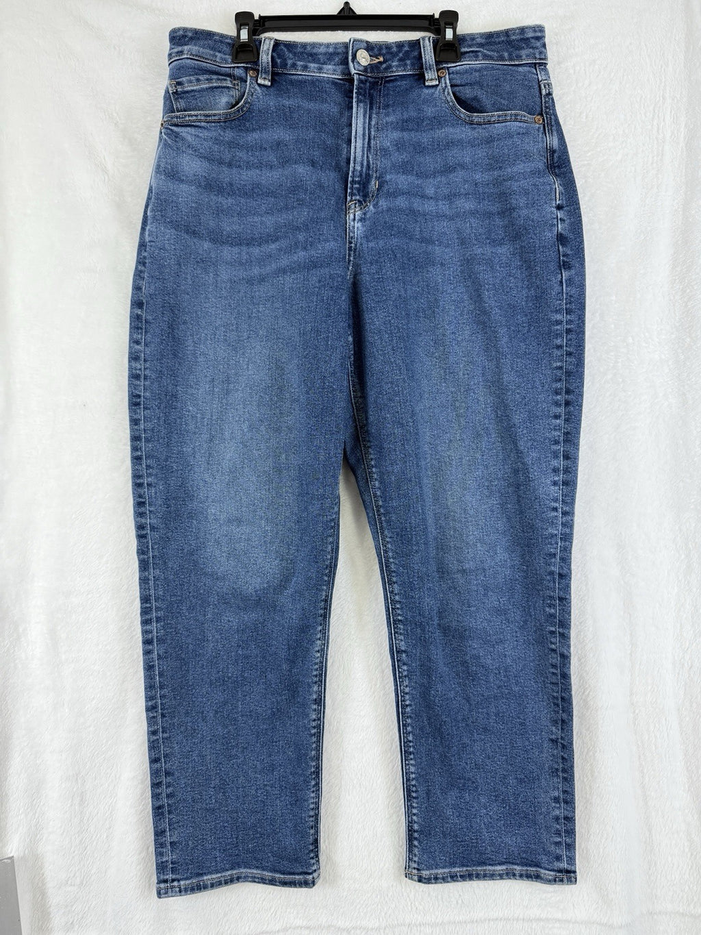 American Eagle Mom Jeans 10 Short Womens High Rise Blue