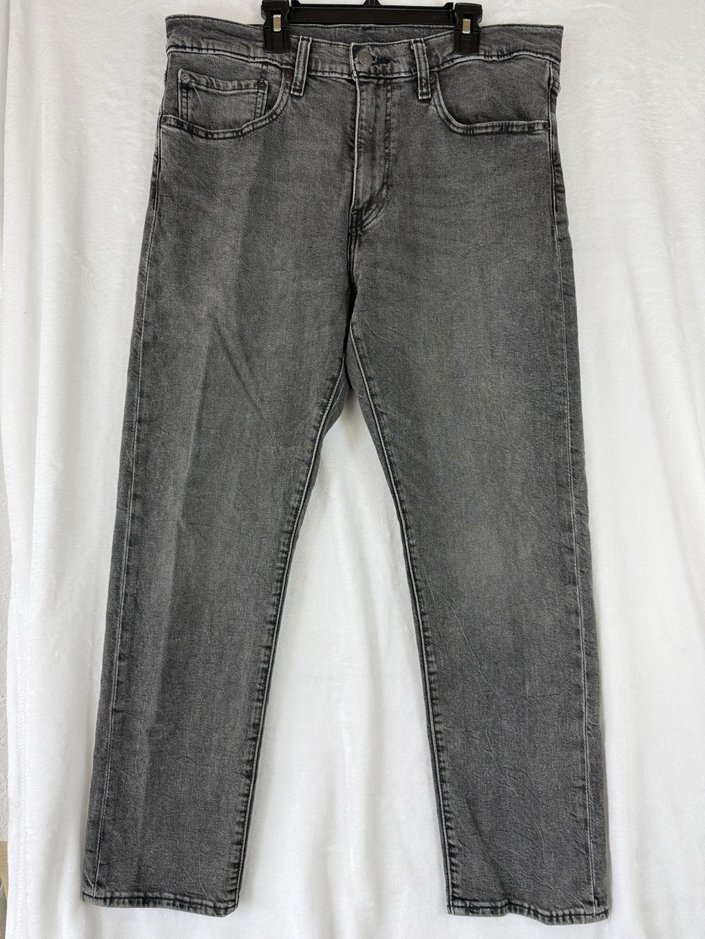 Levis 502 Taper Fit Jeans 34x30 Men’s Stretch Black Gray Levi’s