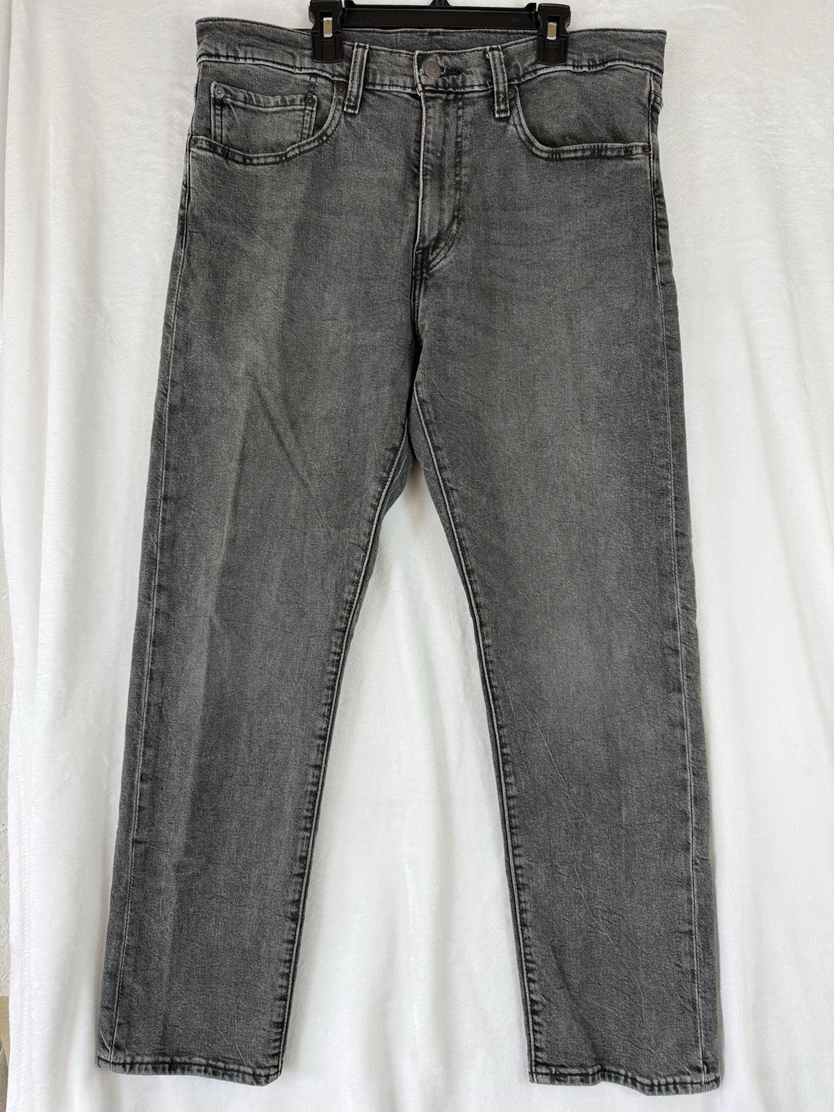 Levis 502 Taper Fit Jeans 34x30 Men’s Stretch Black Gray Levi’s